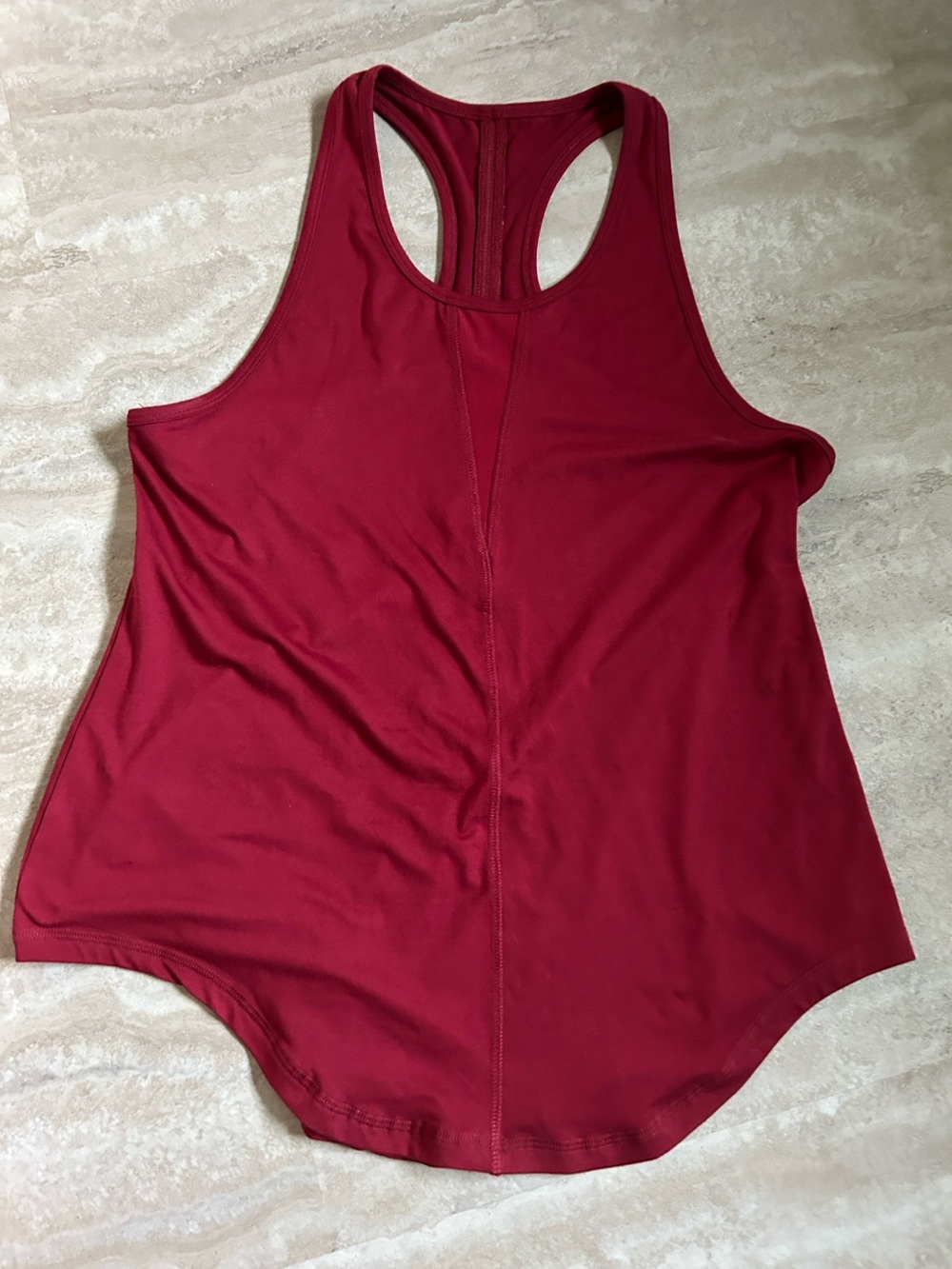 ZYIA Deep Red Racerback Tank Top